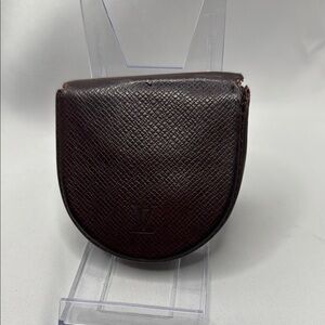 Louis Vuitton Burgundy Taiga Leather Coin Wallet/ Case | Women’s | Pre-Owned |